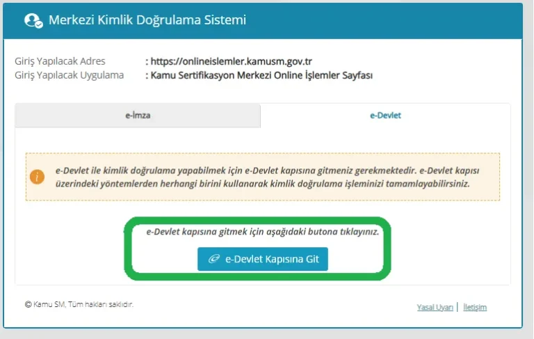 kamu sm sayfası e pin şifre oluşturma unuttum ekranın e devlet kapısı