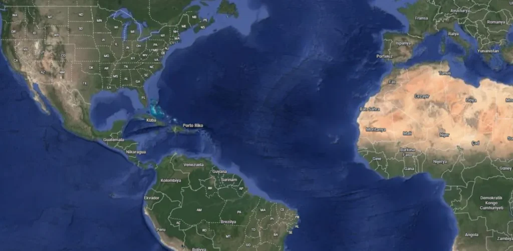 Venezuela, Güney Amerika’nın kuzeyinde yer alır.