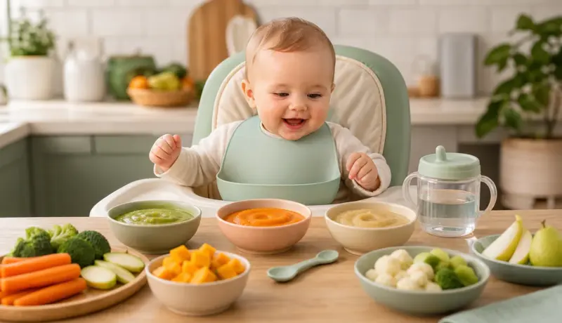 6 Aylık Bebek Beslenmesi Nasıl Olmalı? Örnek Menü kapak görseli