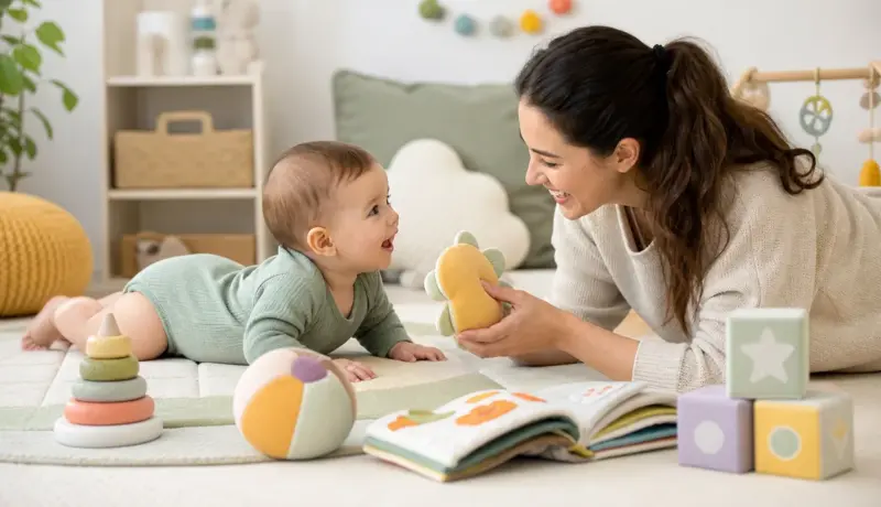 Bebekle Oynanabilecek Gelişim Destekleyici Oyunlar kapak görseli