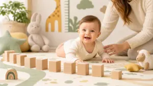 Bebeklerde Ay Ay Gelişim: 0-12 Ay Gelişim Rehberi kapak görseli